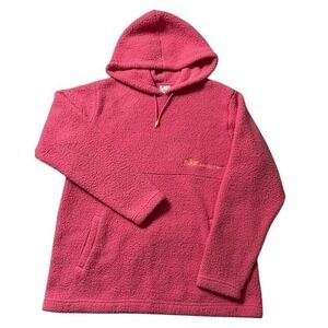 Nike Sherpa Fleece Therma Fit Women's Medium Hooded Pullover Just Do It Logo